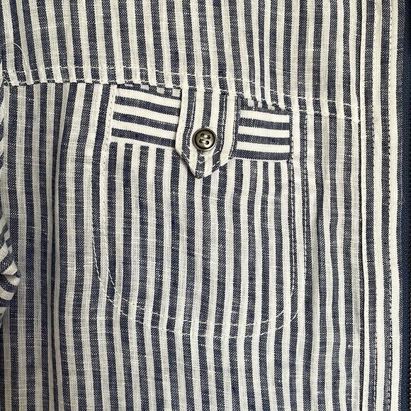 Cartonnier Striped Linen Conductor Boiler Jumpsuit 🚂 - Picture 6 of 6